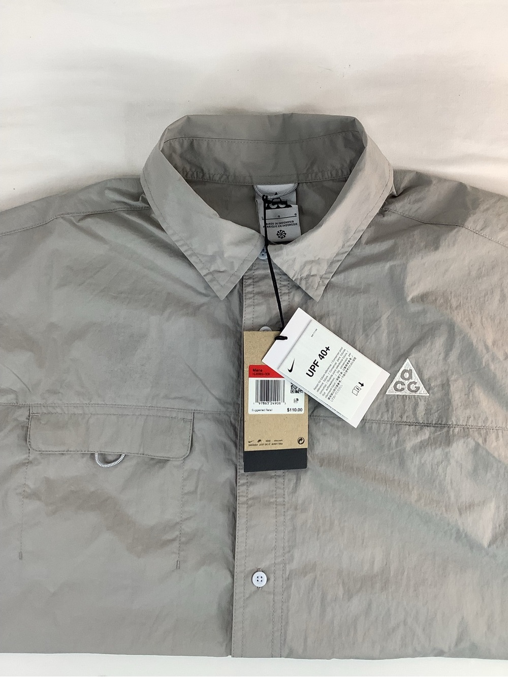 Nike ACG Orb Weaver UV Repel Short Sleeve Shirt Men’s Size Large HJ2883-009